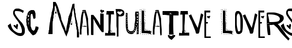 SC Manipulative Lovers font preview